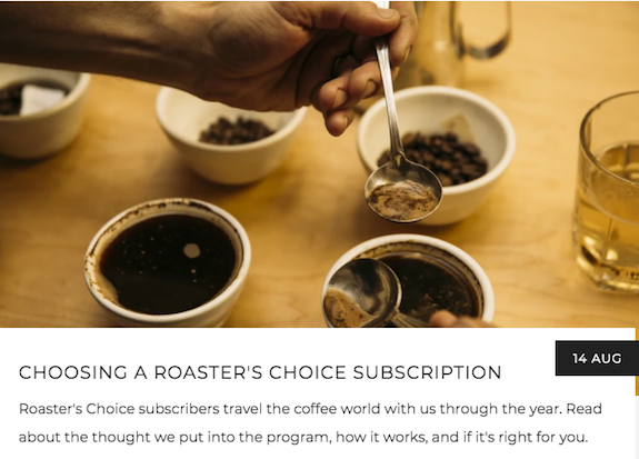 Coffee Cupping Bowls on a table, leading to Choosing a Roaster's Choice Coffee Subscription | Kaldi's Coffee Blog