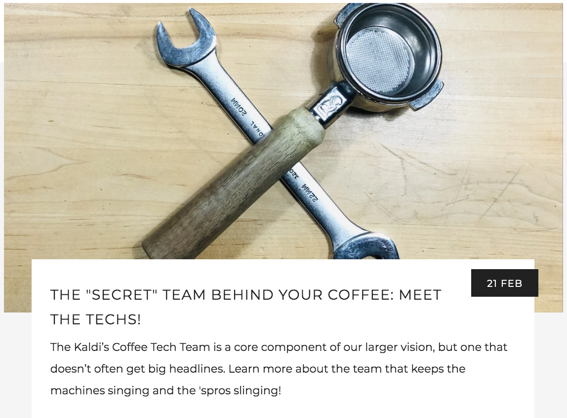 The Secret Team Behind Your Coffee - Meet the Techs!