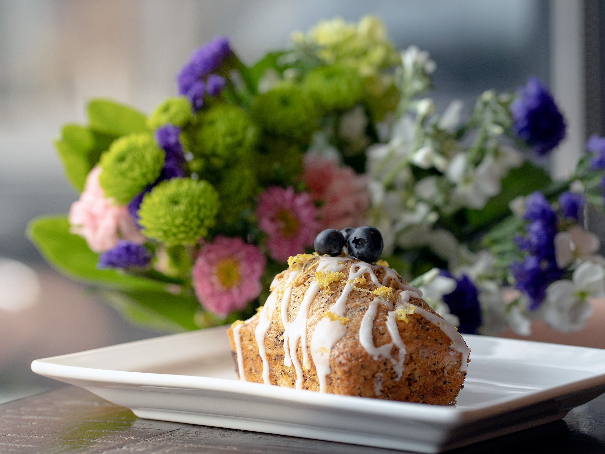 Lavender Lemon Blueberry Poppy Mini Loaf