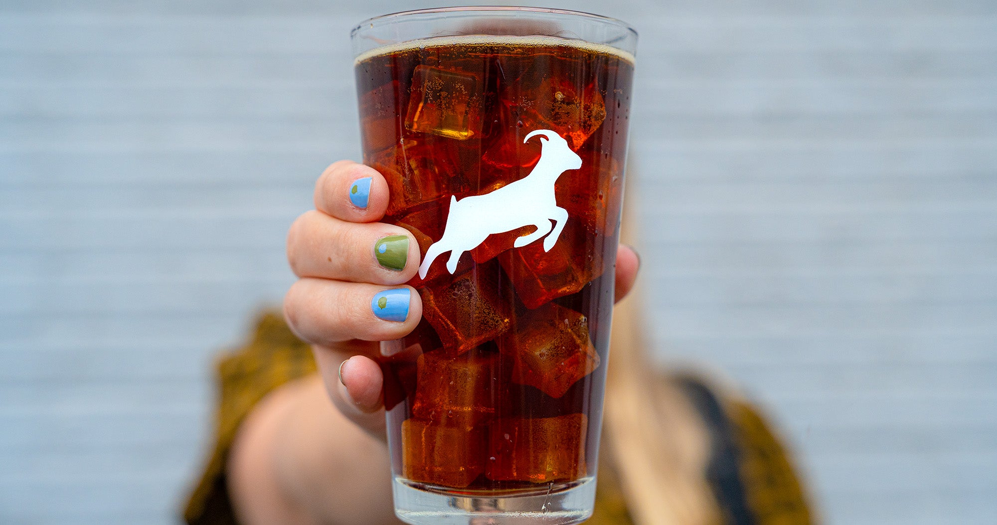 Cold brew coffee in a glass