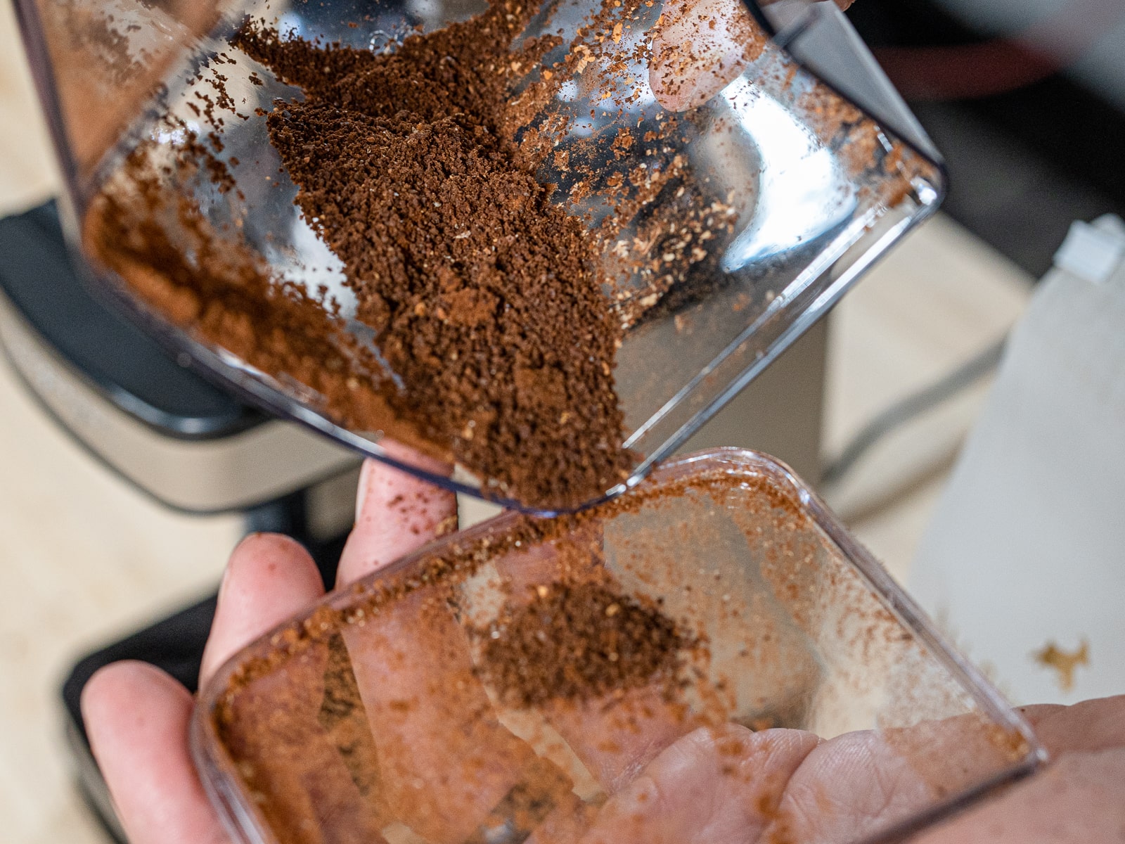 Grinds from the Cuisinart Coffee Grinder