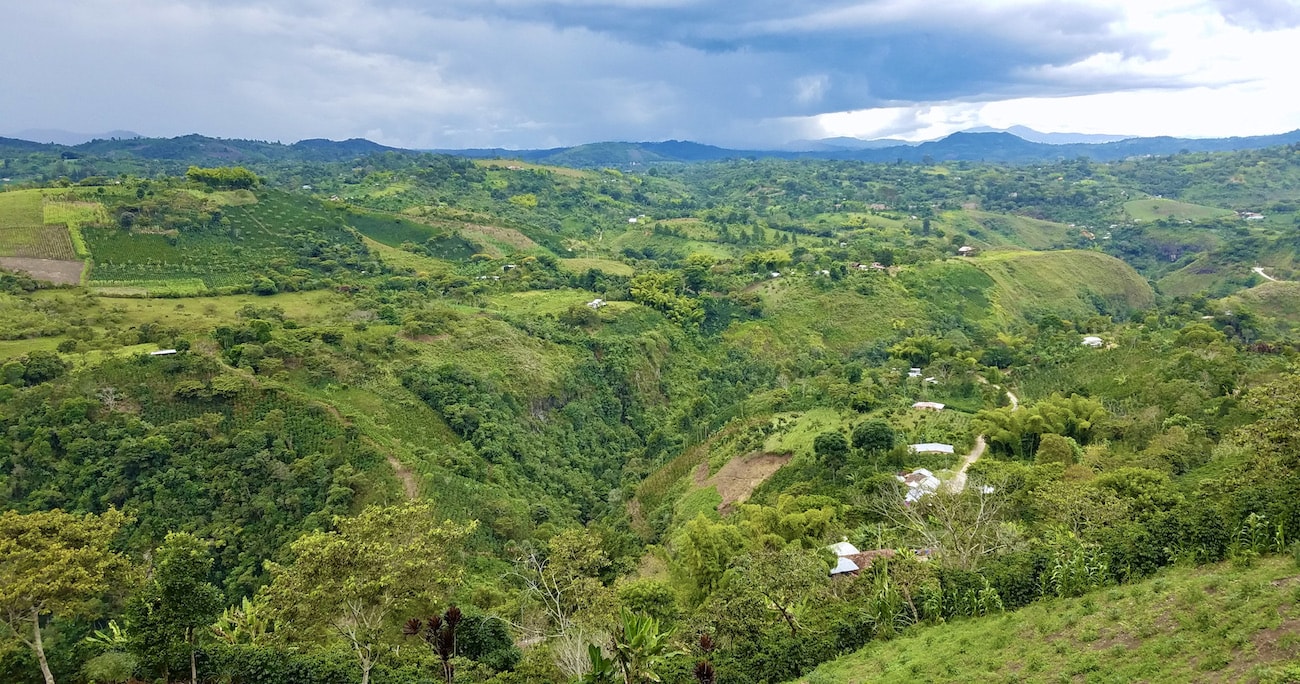 The farm of Carlos Imbachi in Colombia