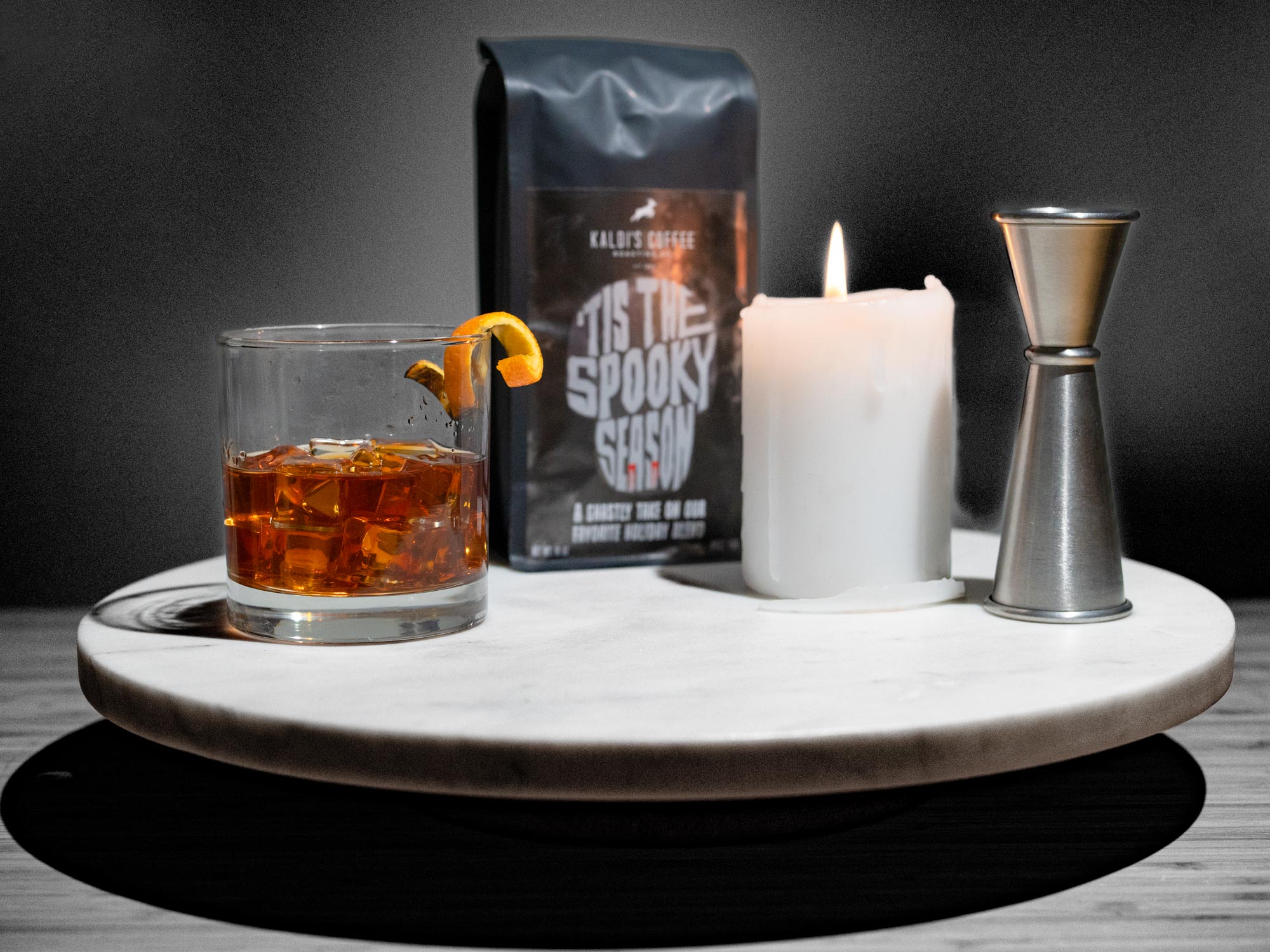 coffee cocktail old fashioned spooky