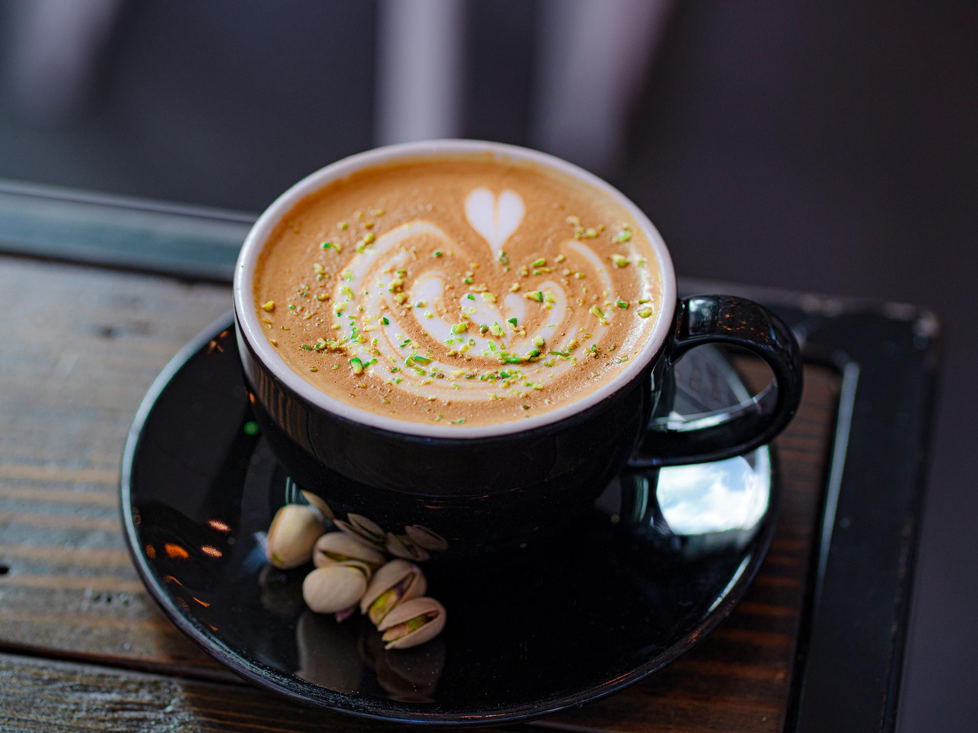 Pistachio Honey Latte