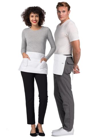 Belt Apron 2-Pack  by Adar (Regular) XXS-3XL / White