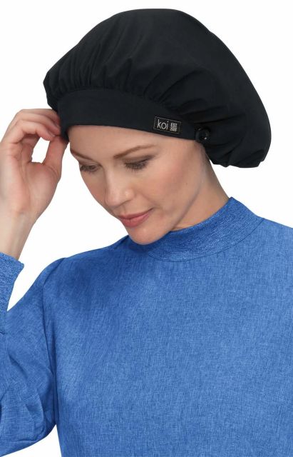 Bouffant Cap by KOI / Black