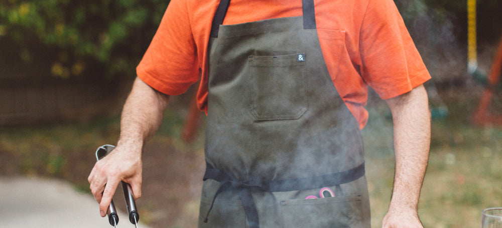 Funny Apron and Chef Hat Set Dude With the Food Chef Wear for 