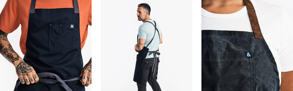 Meet the Essential, the Crossback, and the Waxman Aprons