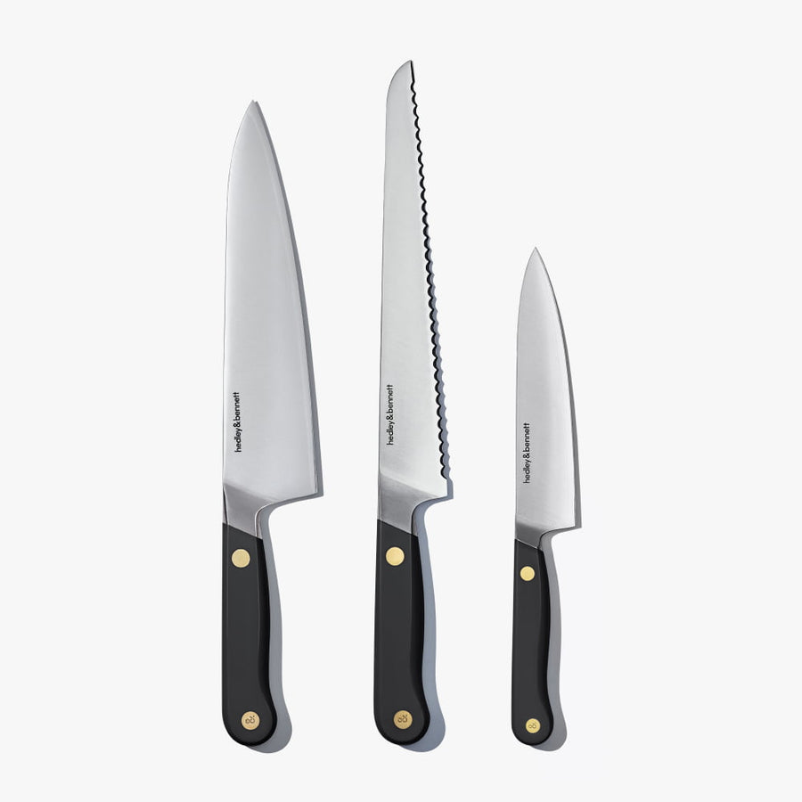 Chef's Knife Set - Caviar Black