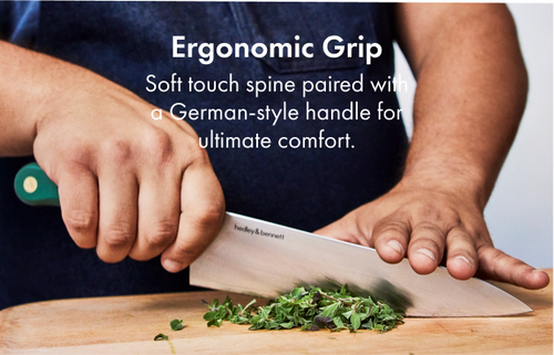 Soft touch spine paired with a German-style handle for ultimate comfort.