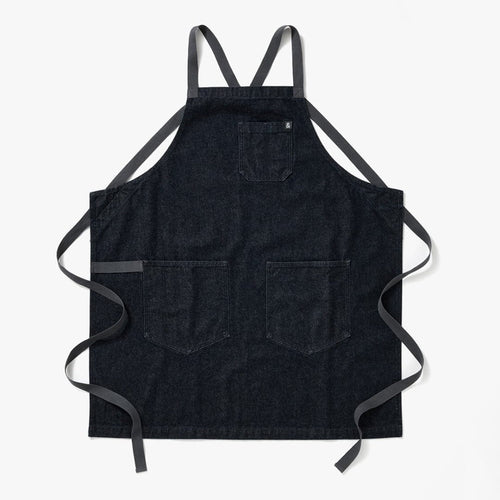 Jack Navy Denim Crossback Apron