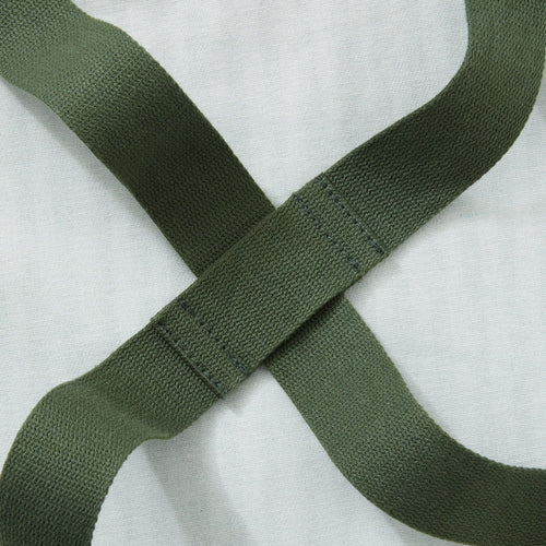 Kale Green Stripe Crossback Apron