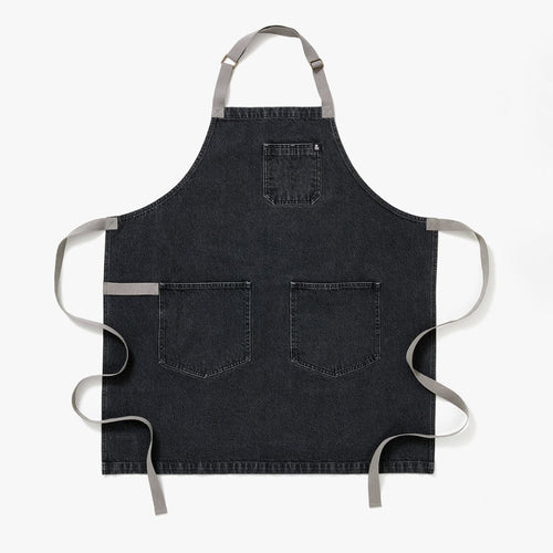 Oyster Gray Denim Apron