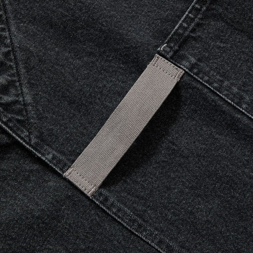 Oyster Gray Denim Crossback Apron