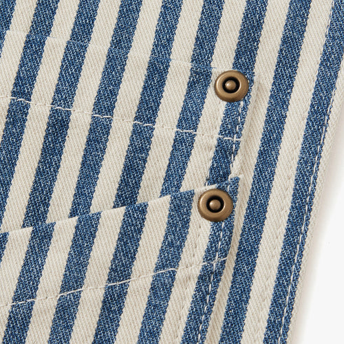 Palm Stripe Maker's Split Leg Apron