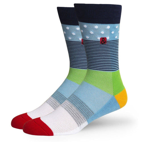 The Socks - Wake Up & Fight - Blue Stripe