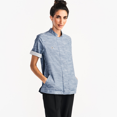 Women's Chef Coat - Marlin Blue