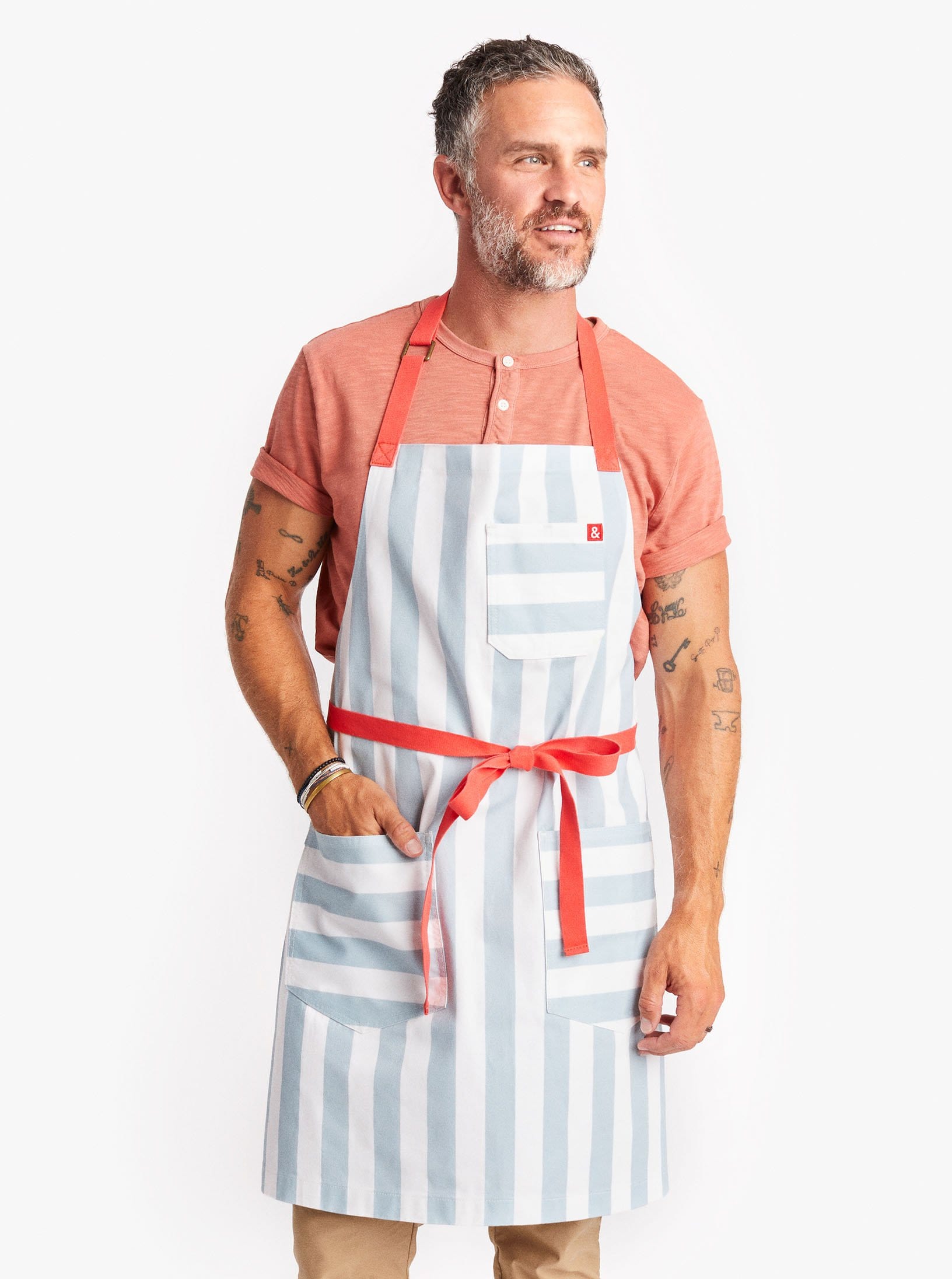 The Essential Apron - Cabana Blue