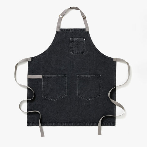 Product Map - Oyster Gray Denim Apron - Essential