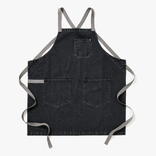 Product Map - Oyster Gray Denim Crossback Apron