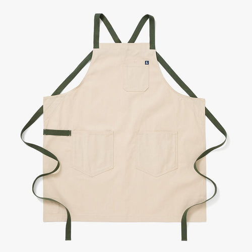 Crossback Apron Sage White