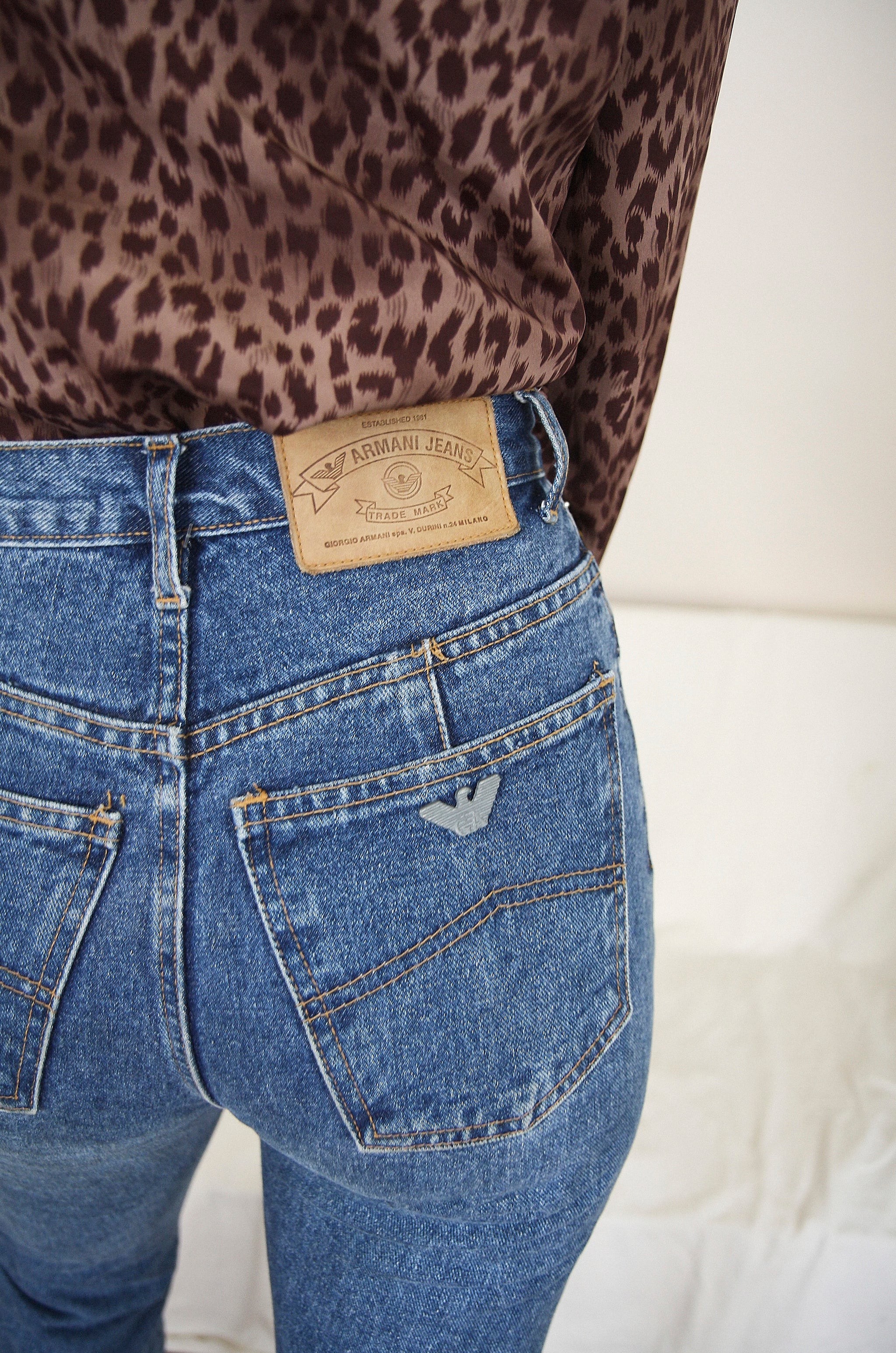 High waisted Vintage Armani Jeans 