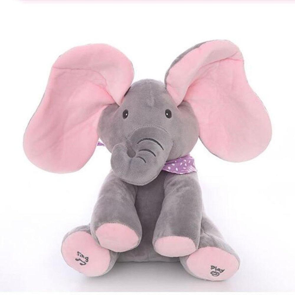 peekaboo elephant plush toy