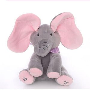 plush peek a boo elephant