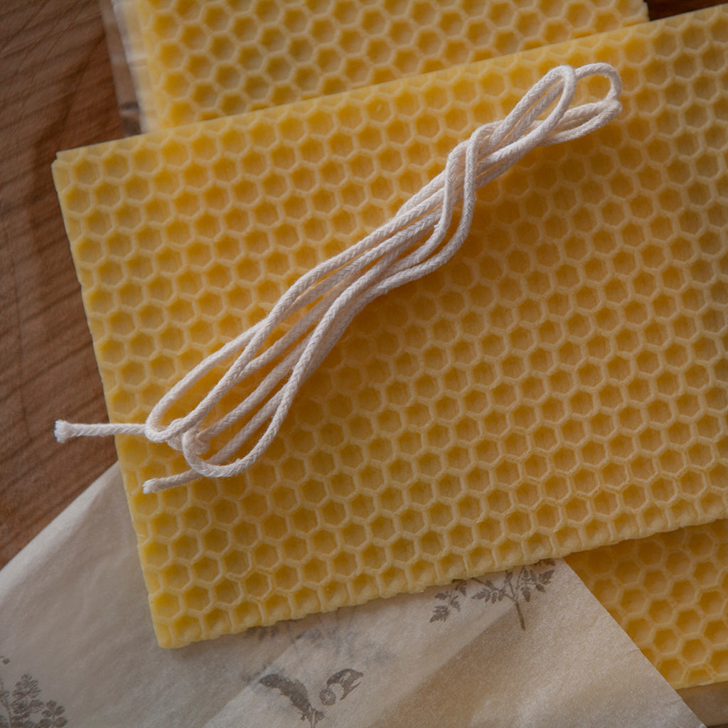 tutorial velas de cera de abeja DIY