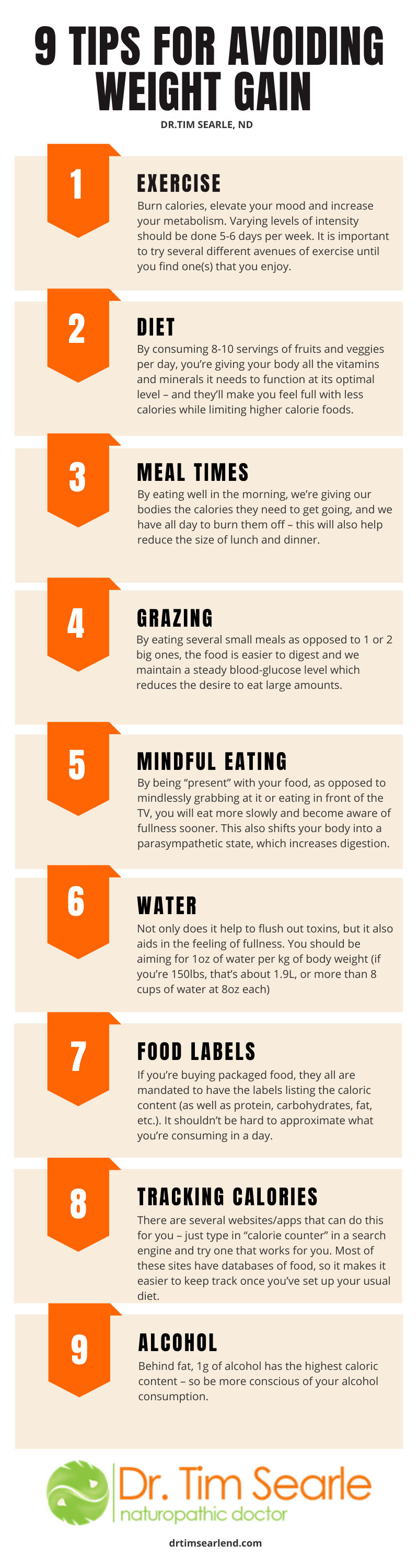 9 tips to avoid weight gain