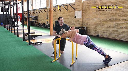 EQualizer Incline Push Ups with Trainer Insights