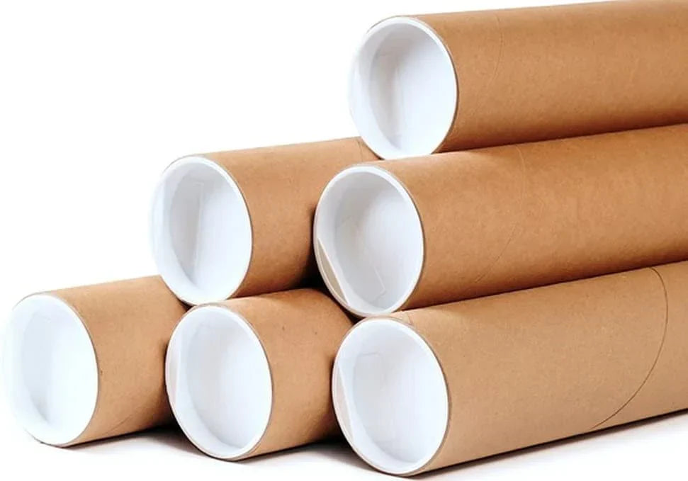 2" x 20" Round Cardboard Shipping Mailing Tubes With End Caps
