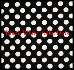Black white polka dots