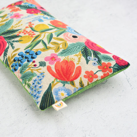 Oversized Eye Pillow in Garden Party Canvas and Linen – Minor Thread