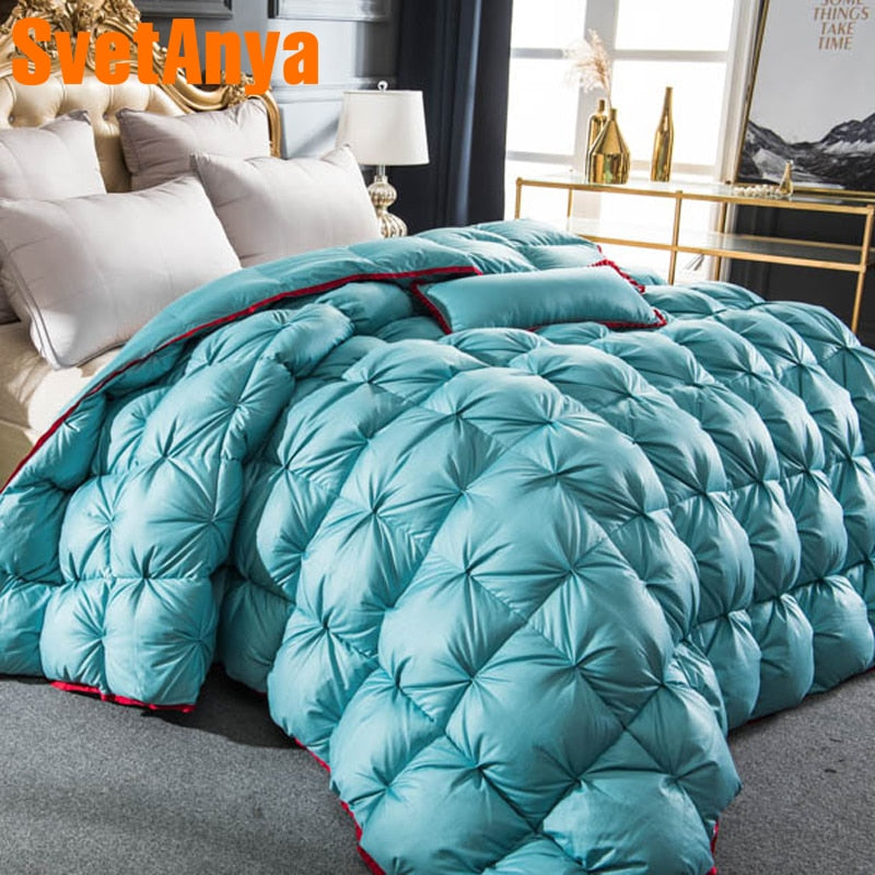 3d Luxury Goose Down Duvet Comforter Winter Thick Bedding Filler