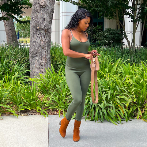 Olive Green Jumpsuit 