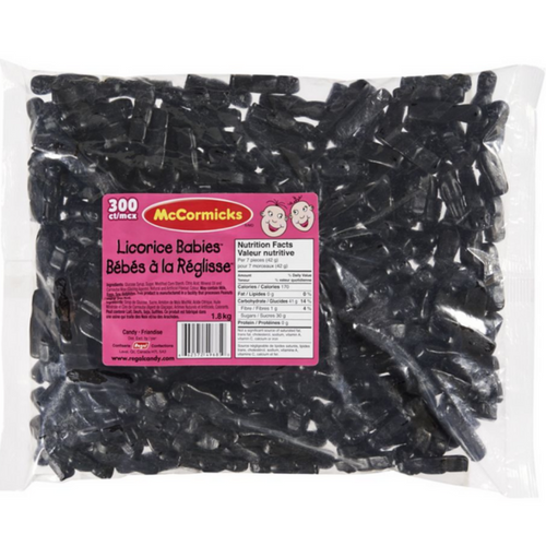 Licorice Babies 300 Pieces | 1.8 kg | Wholesale Candy Canada