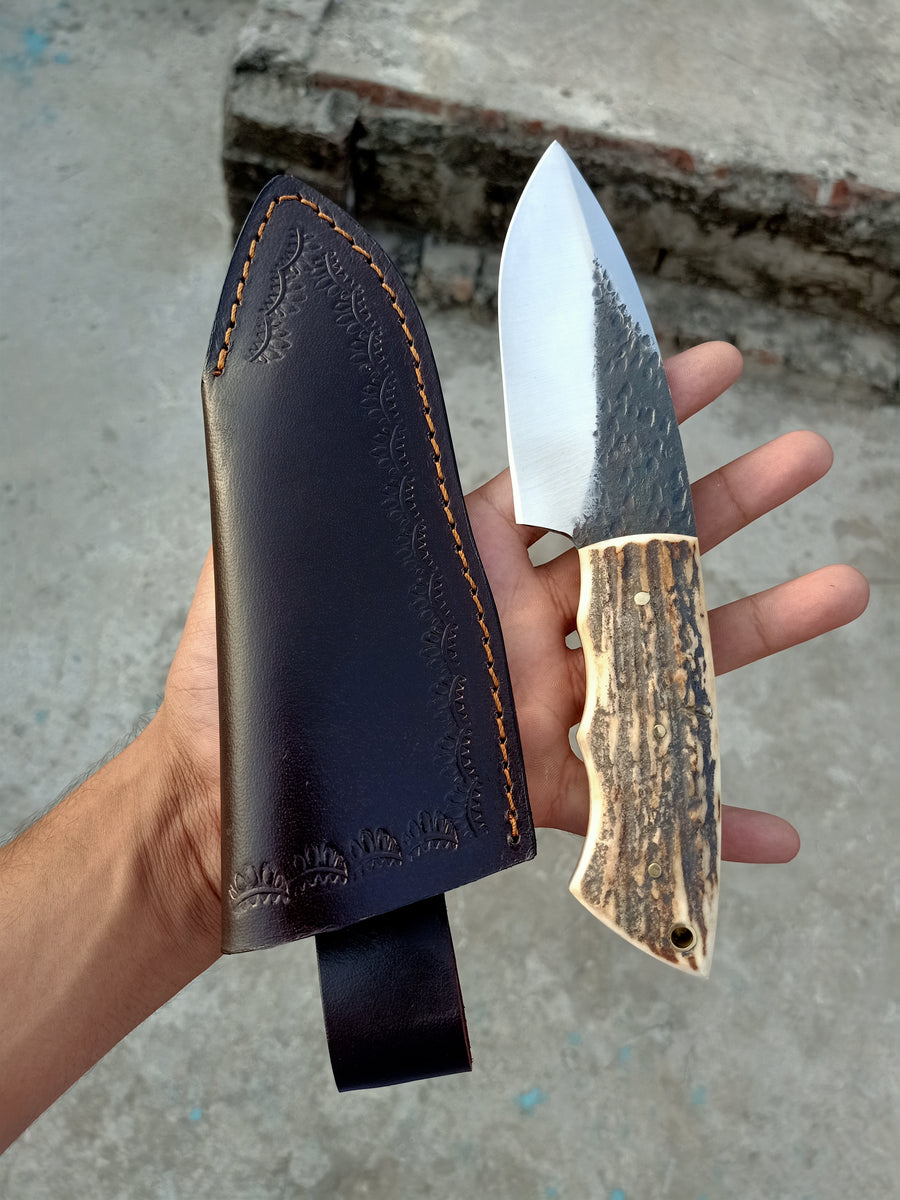 |KNIVES ZONE| Custom Handmade Hand Forged 1095 Steel Hunting Skinning - Knives Zone