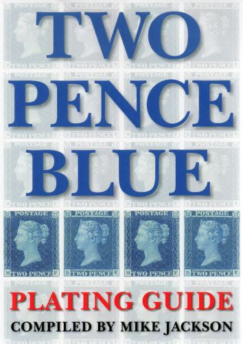 78849 Two Pence Blue Plating Guide Piled Mike Jac Bill Barrell Ltd