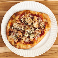 Bonito del Norte tuna and Cantabrian anchovies pizza - naan crust