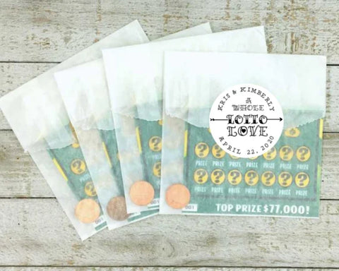 Irish Lotto Tickets as an Amazing Wedding Favour Idea in Ireland