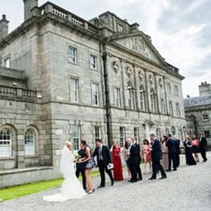 Wedding in the Powerscourt House in Ireland
