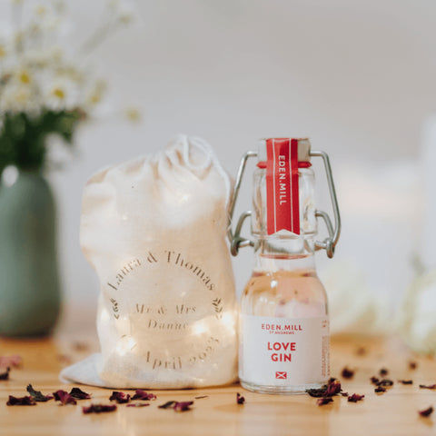 Irish Gin as wedding favours to give to wedding guests
