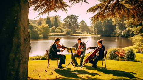 Artist’s interpretation of Irish wedding quartet Bohemian Strings