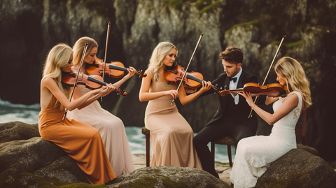Artist's interpretation of Irish Wedding Quartets, D-Strings