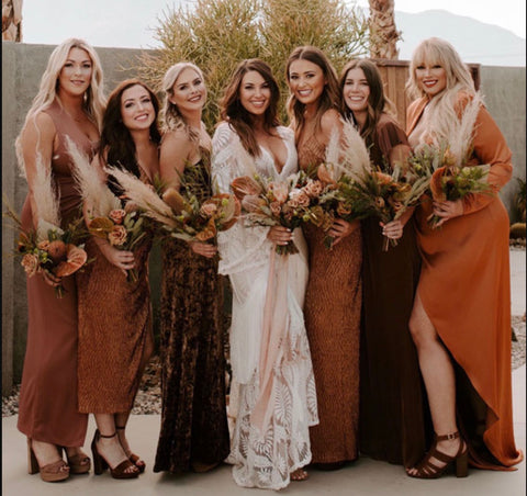 Earthy & Boho Colour Tones For Your Summer Wedding