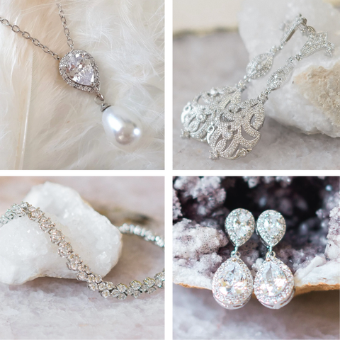 Jules Bridal Silver Sparkling Jewellery For Your Metallic Wedding