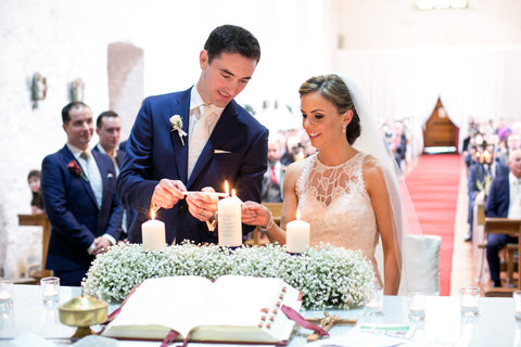 Real Bride wears Anita Wedding Headpiece