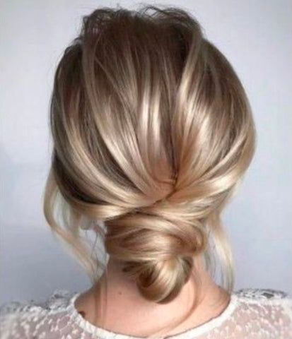 The textured up-do hairstyle for brides