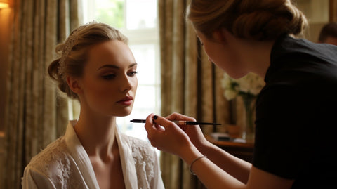 Image showing bridal makeup look, crafted specifically for an Irish wedding